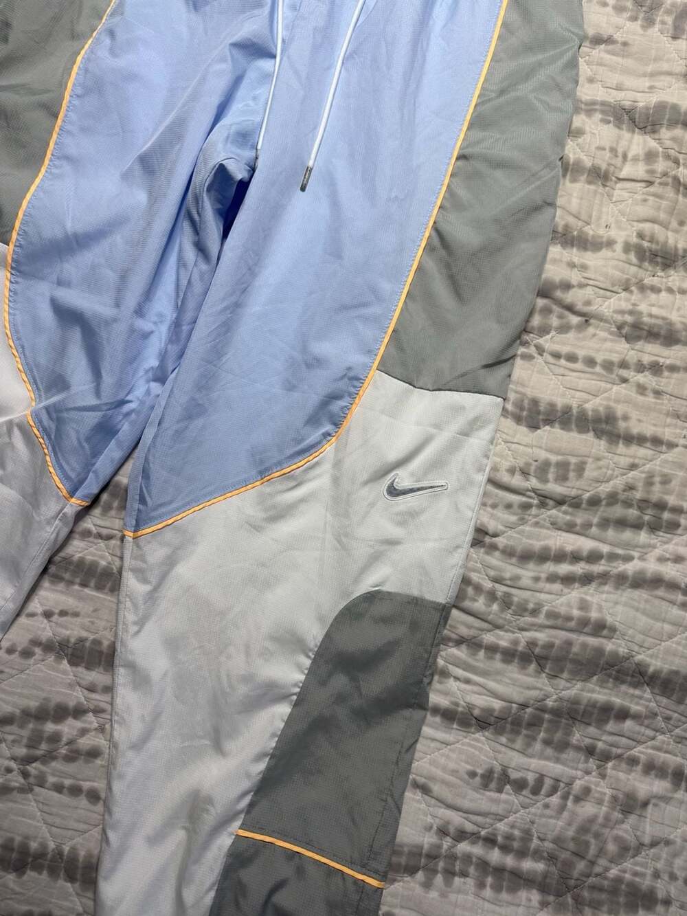Nike Throwback Basketball Pants Size XL Blue Gray CV1914-407